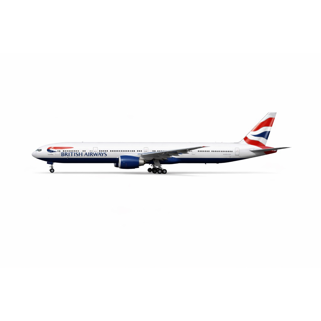 B777-300er British Airways tỉ lệ1/400 mô hình giấy(đọc mô tả)