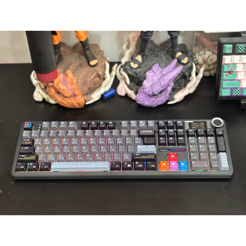 keycap progame cherry profile xuyên led mạch xuôi keycap 123 nút Tungcustom