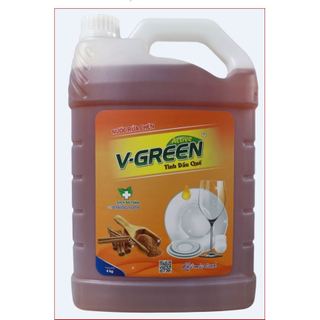 Nước rửa chén  Vgreen 4kg ( Hương Quế, Gừng chanh, Thiên nhiên)