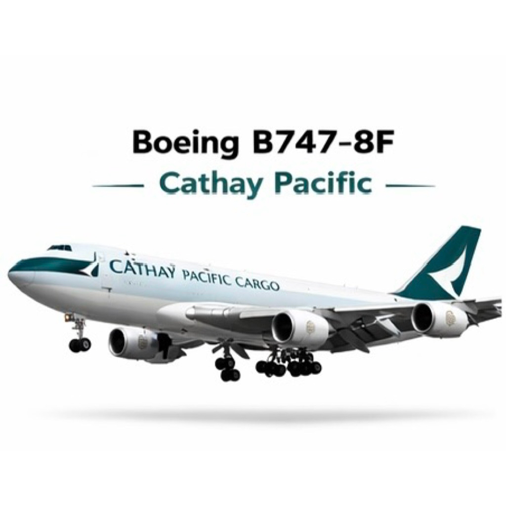B747-8f Cathay caảgo tỉ lệ 1/400 mô hình giấy