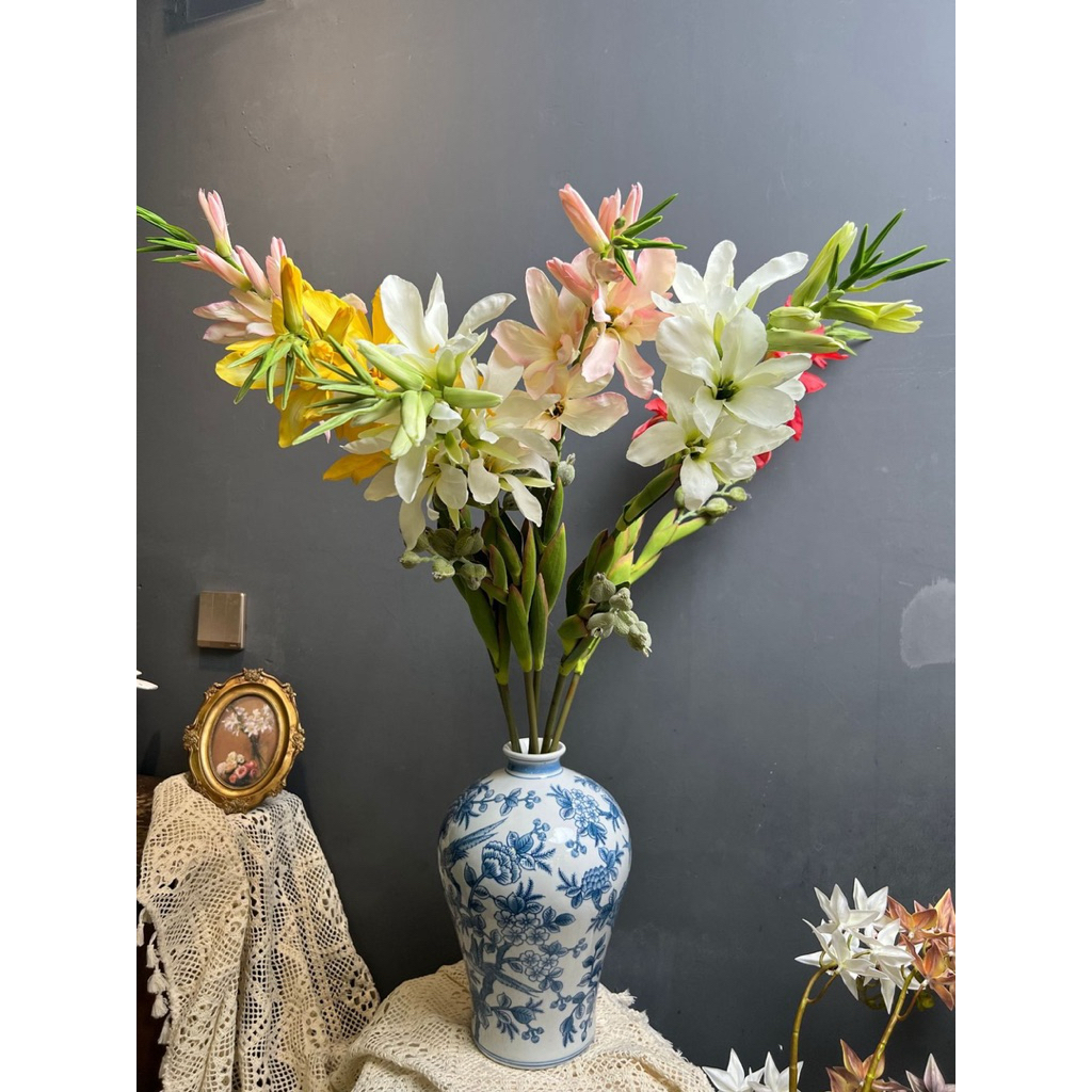 Cành Hoa Lay Ơn Giả 97cm – Hoa Decor Trang Trí Cao Cấp - Hoa Decor Sang Trọng