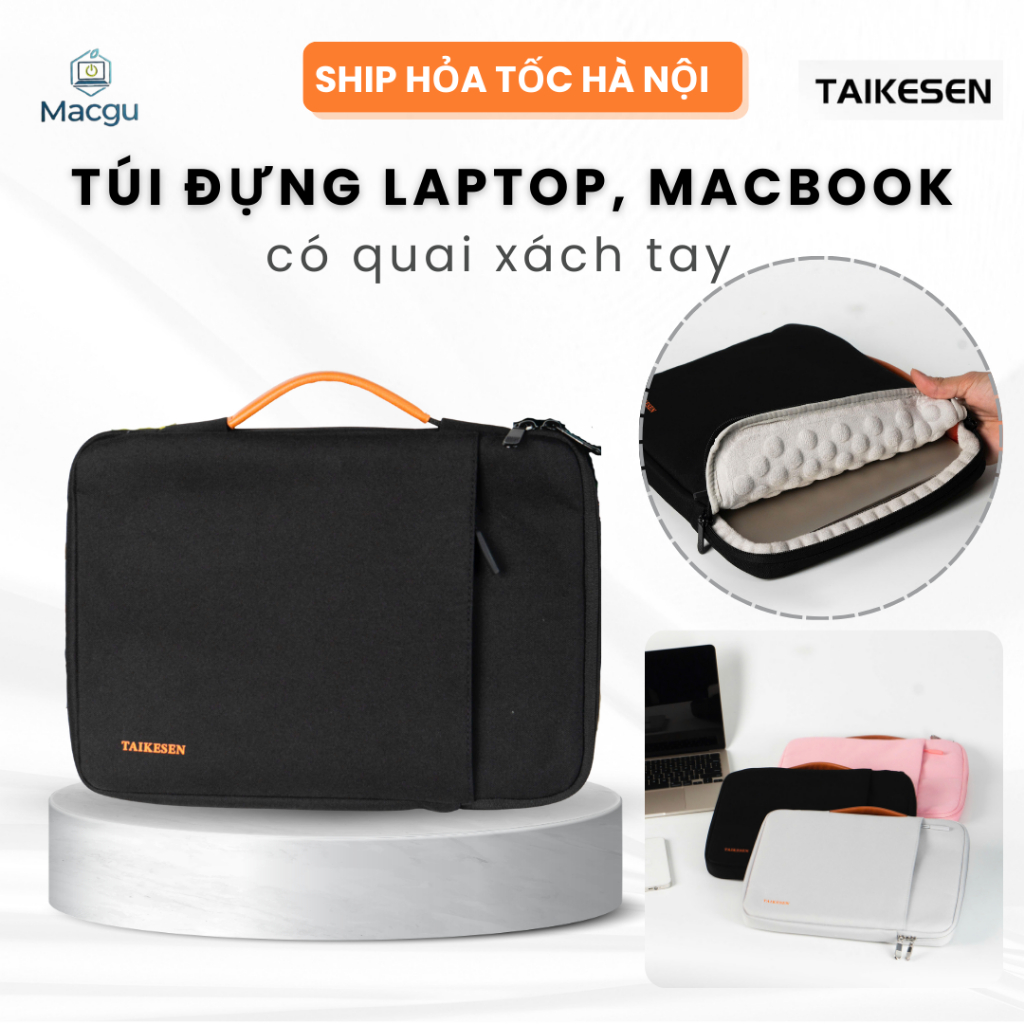 Túi chống sốc macbook laptop taikesen chống sốc góc cạnh 360 độ size 13",14",15",16" 17inch