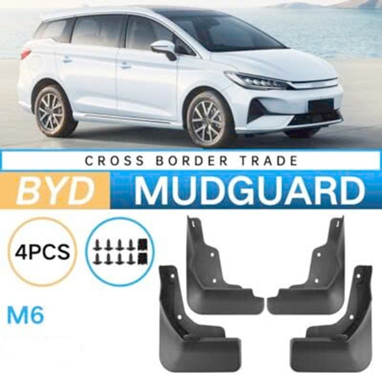 Chắn Bùn BYD M6 2021 2022 2023 2024 2025 2026 ( Chuẩn Hãng ) - Bộ 4 Chắn Bùn Bánh BYD M6