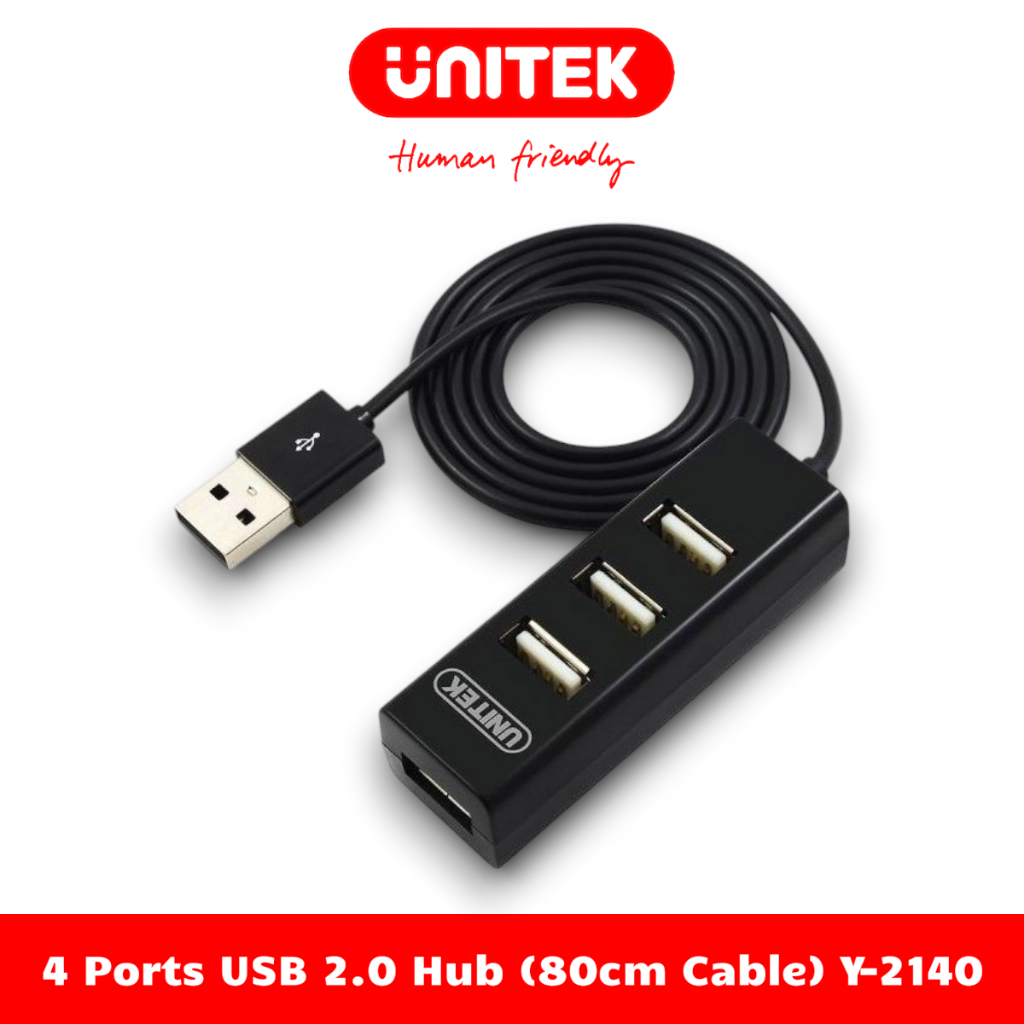 Hub Chia Tín Hiệu USB Sang 4 Cổng USB 2.0 UNITEK Y-2140