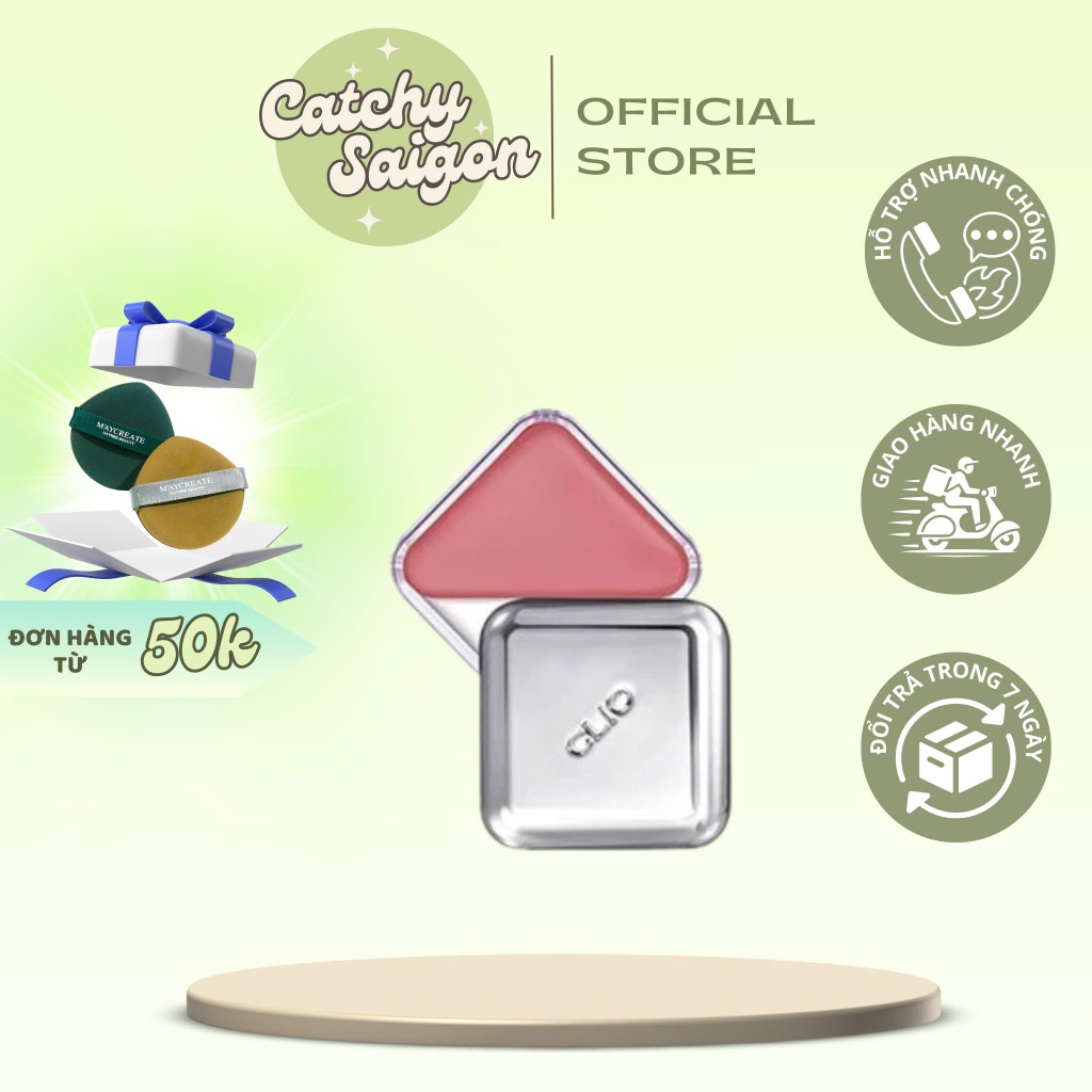 [CLIO] Má Hồng Kem Clio 2in1 Son Dưỡng Hình Thoi Bạc Nhỏ Gọn, Essential Lipcheek Tap, 4.5g