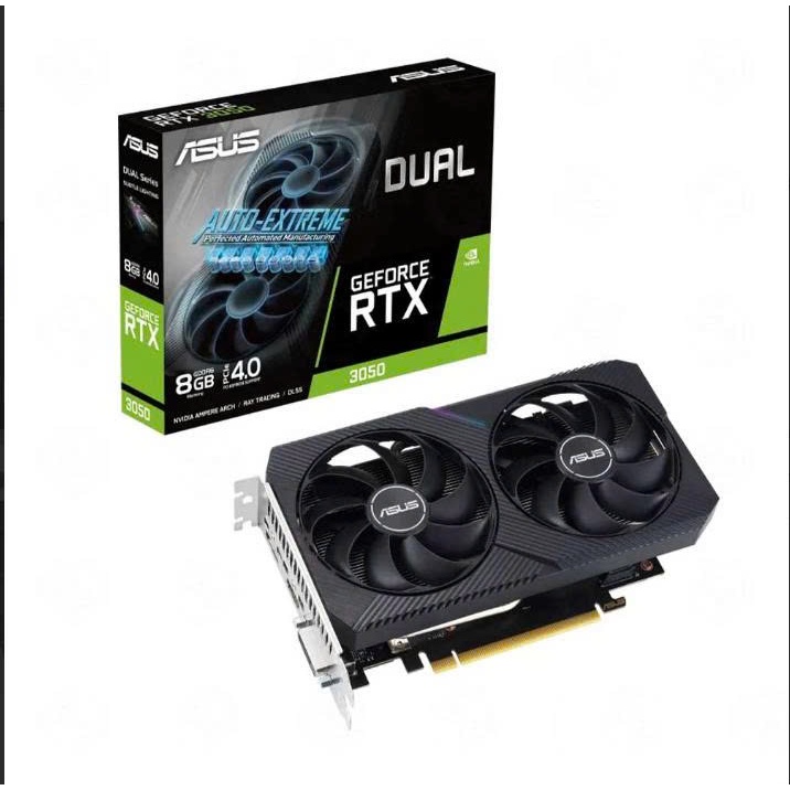 Card màn hình ASUS Dual GeForce RTX 3050 V2 OC Edition 8GB GDDR6 Gaming | VGA | Chính hãng