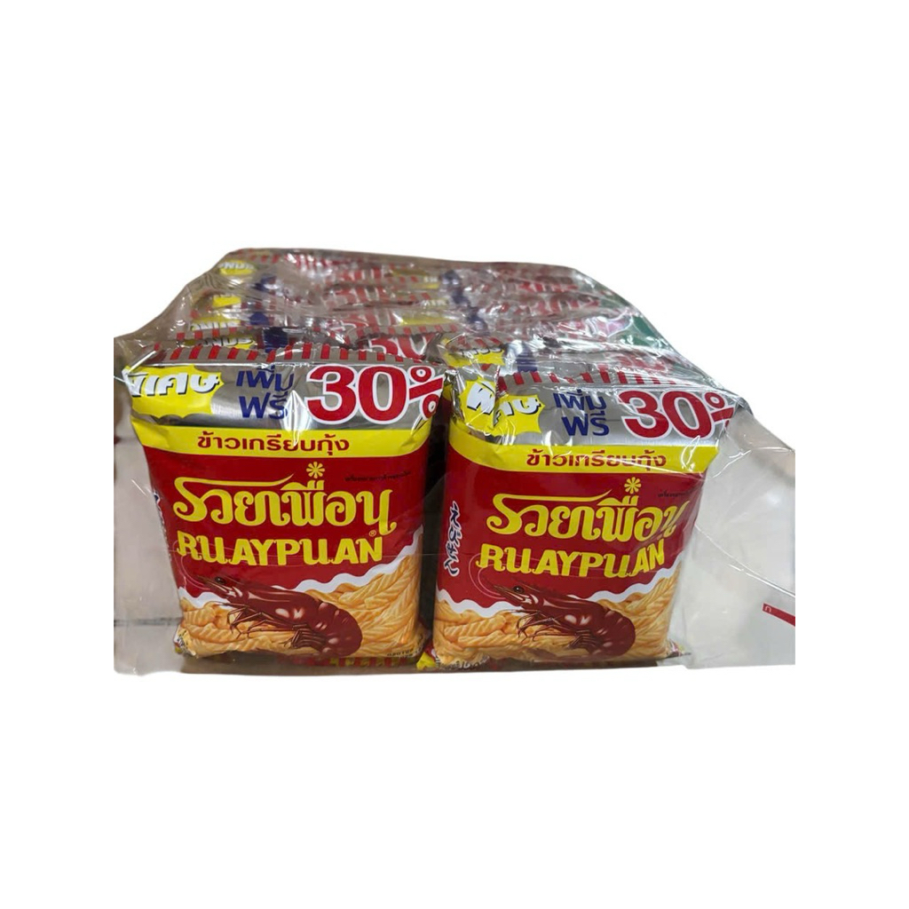 Snack 20g tôm Ruayuan vị truyền thống ( lốc 12gói)