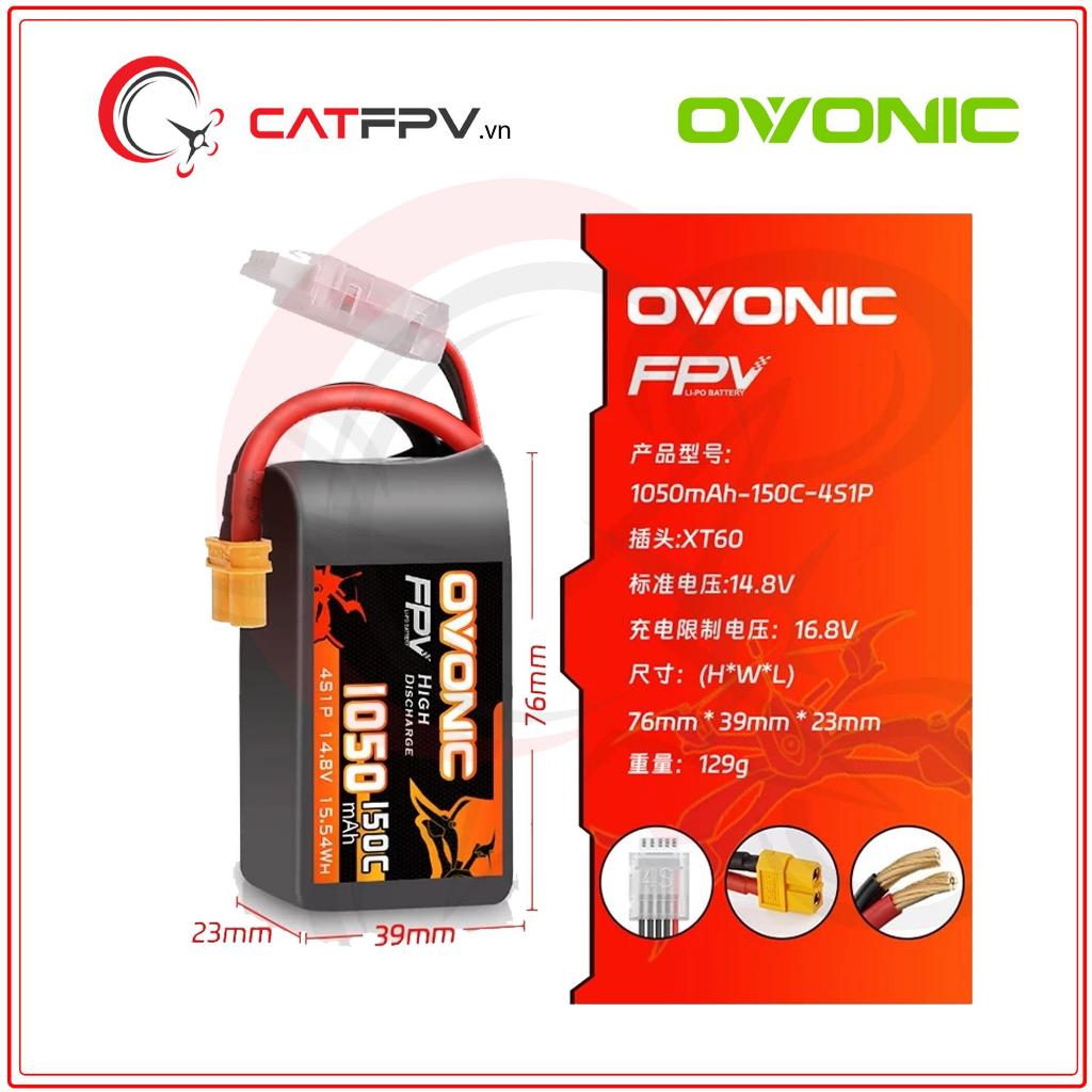 Ovonic 1050 4s -150c -xt60