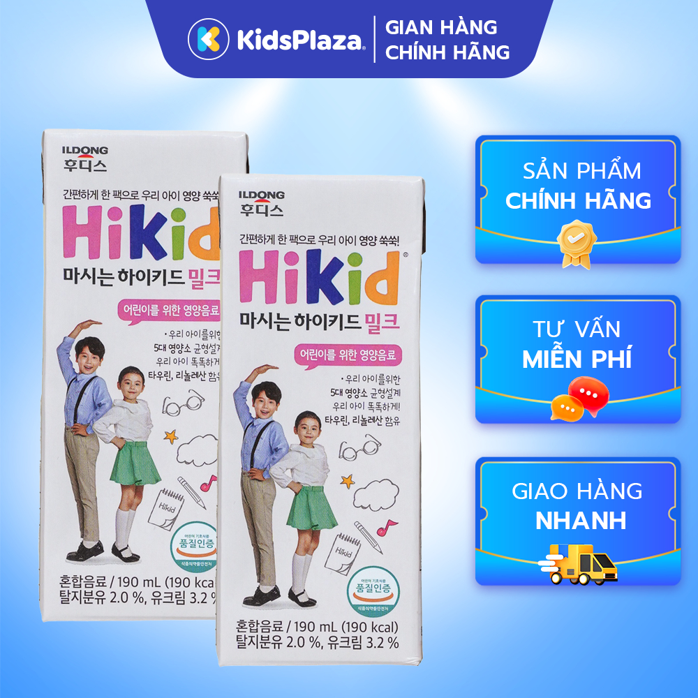 Sữa pha sẵn Hikid 190ml chính hãng KidsPlaza