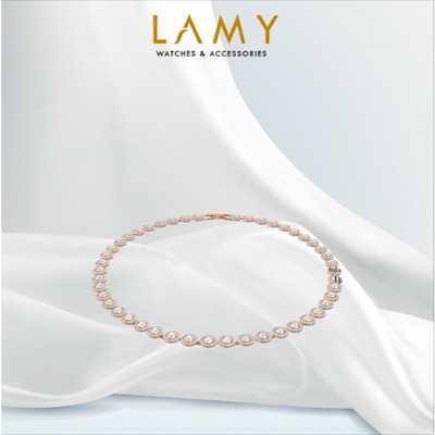 Dây chuyền nữ LAMY White Angelic Round Cut Rose Gold Necklace 6113