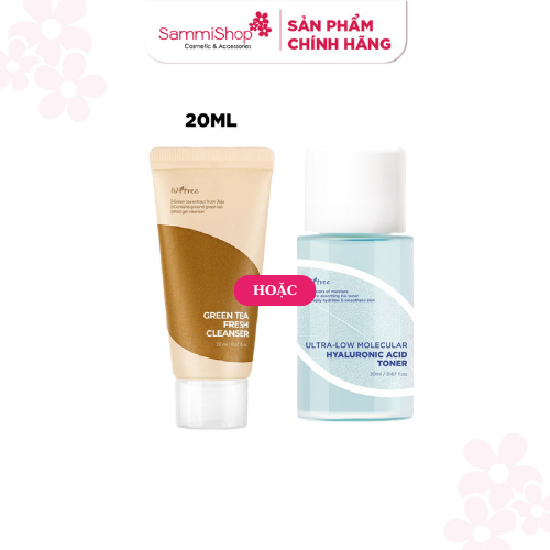 [HÀNG TẶNG KHÔNG BÁN] 01 QT Isntree Nước Hoa Hồng/ QT Isntree Sữa Rửa Mặt 20ml bất kỳ