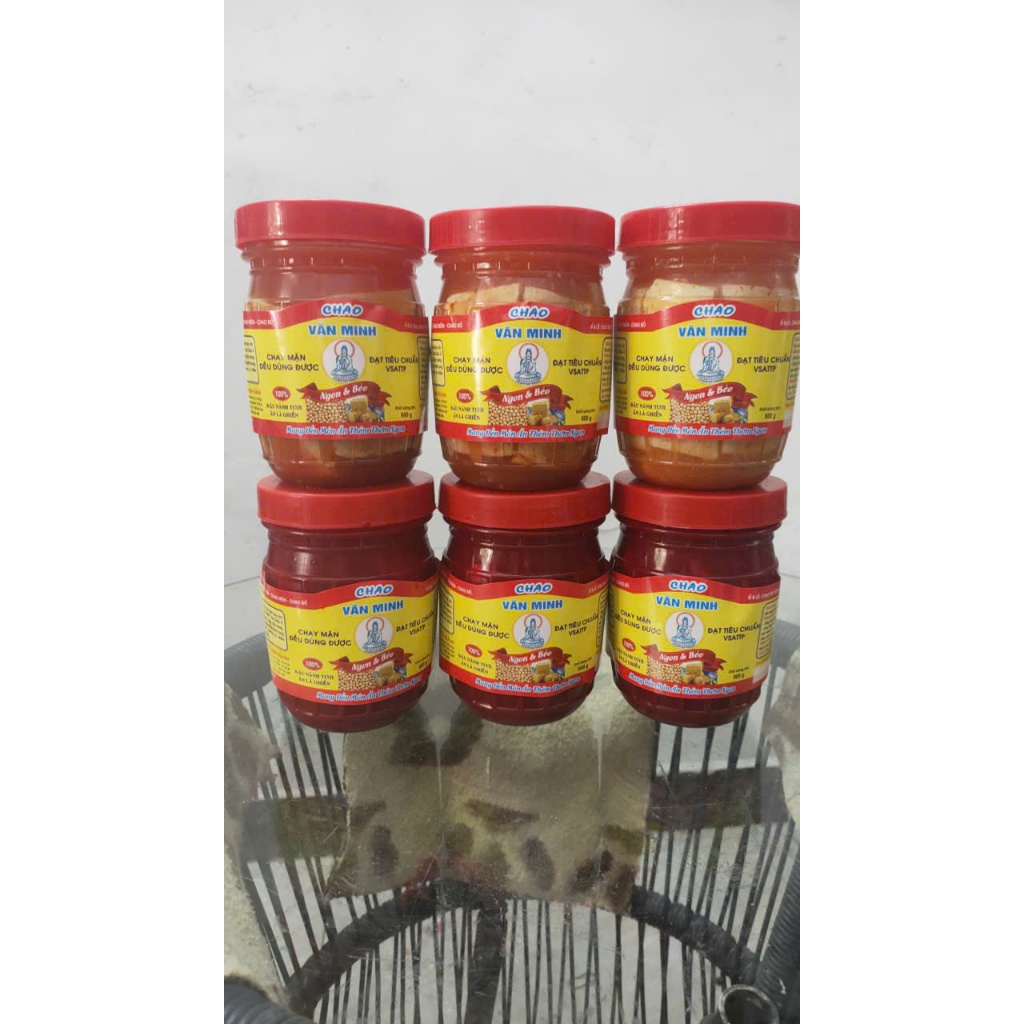 Chao đậu chao đỏ Văn Minh lốc 2 hủ (600g/hủ)