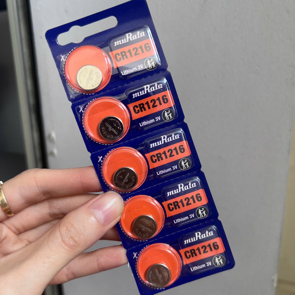 Vỉ 1 viên pin Sony Murata 1216 CR1216 1216 Nhật Bản