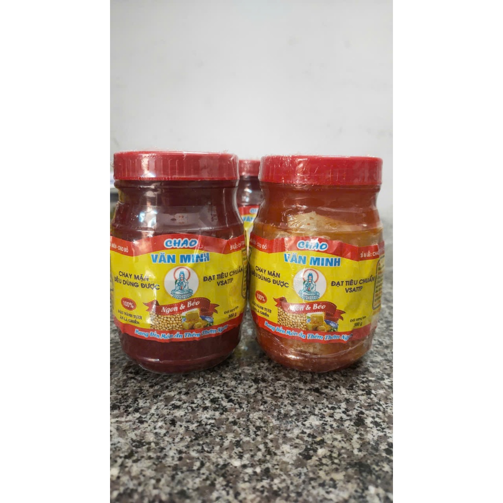 Chao đậu chao đỏ Văn Minh lốc 2 hủ (600g/hủ)