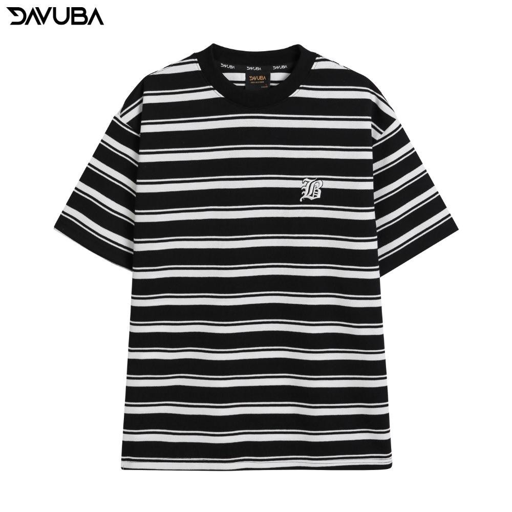Áo thun kẻ sọc Dream DAVUBA nam nữ cộc tay cổ tròn Hottrend