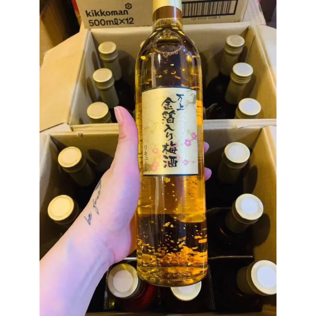R. ƯỢU MƠ VẢY VÀNG KIKOMAN 500ML NHẬT BẢN