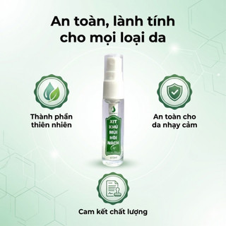 Xịt Khử Mùi Hôi Nách Ngân Bình 10ml - Ngăn Tiết Mồ Hôi, Không Màu Không Mùi Không Hôi 24H