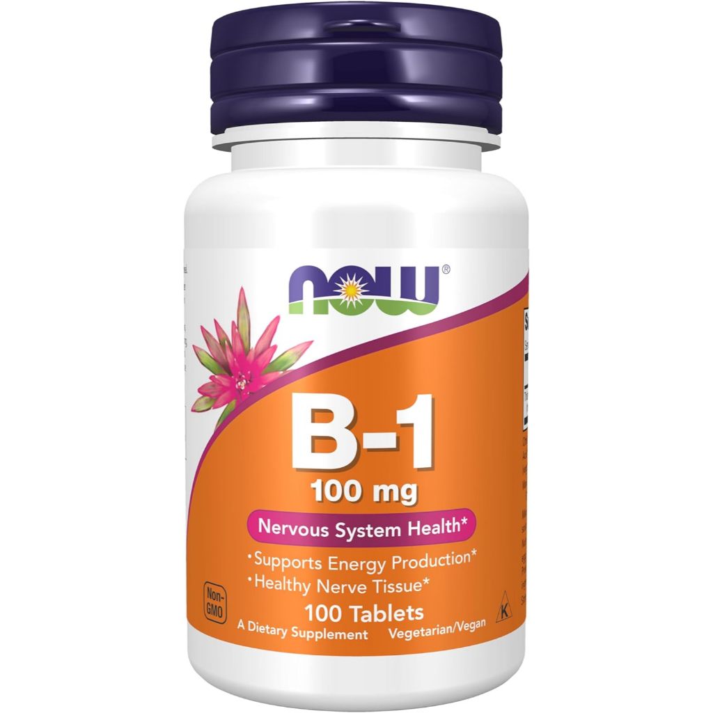 Vitamin B1 100mg Now Foods hũ 100 viên [Hàng Mỹ]