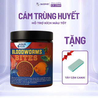 Cám Trùng Huyết AquaLux Blood Worm – Thức Ăn Cá Cảnh Lên Màu Nhanh, Hạt Chìm Dần, Dinh Dưỡng Cao, Tăng Trưởng Toàn Diện