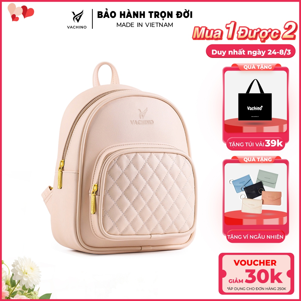 Balo da nữ Celia cao cấp thương hiệu VACHINO-BG012