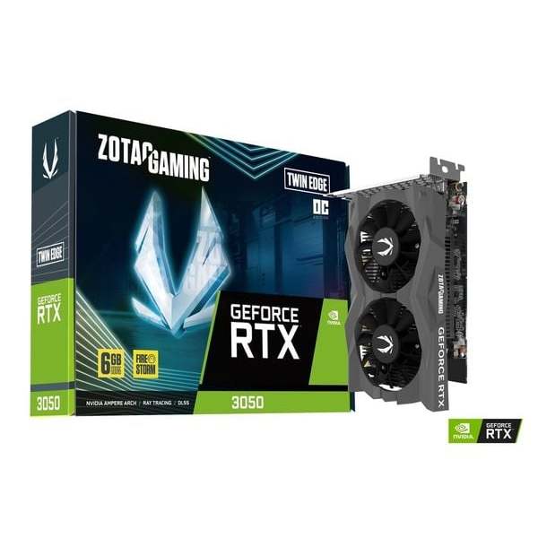 Card màn hình ZOTAC RTX 3050 6G GDDR6 Twin Edge OC Gaming | VGA | Chính hãng