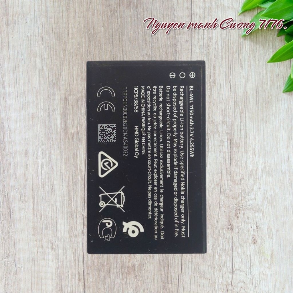 Pin Nokia 6310 4G , 215 4G (BL-4WL) Bóc Máy Chính Hãng Đã Qua Sử Dụng Hoạt Động Tốt