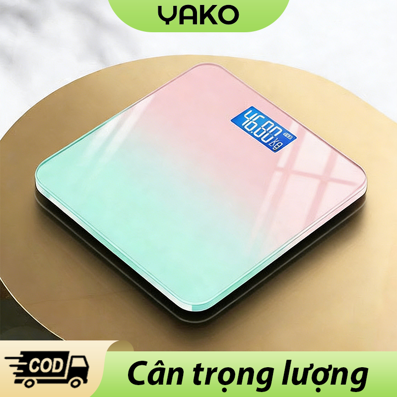 YAKO Cân Điện Tử Sức Khỏe chất lượng cao Tải Trọng 150kg Màn Hình Led Độ Chính Xác Cao
