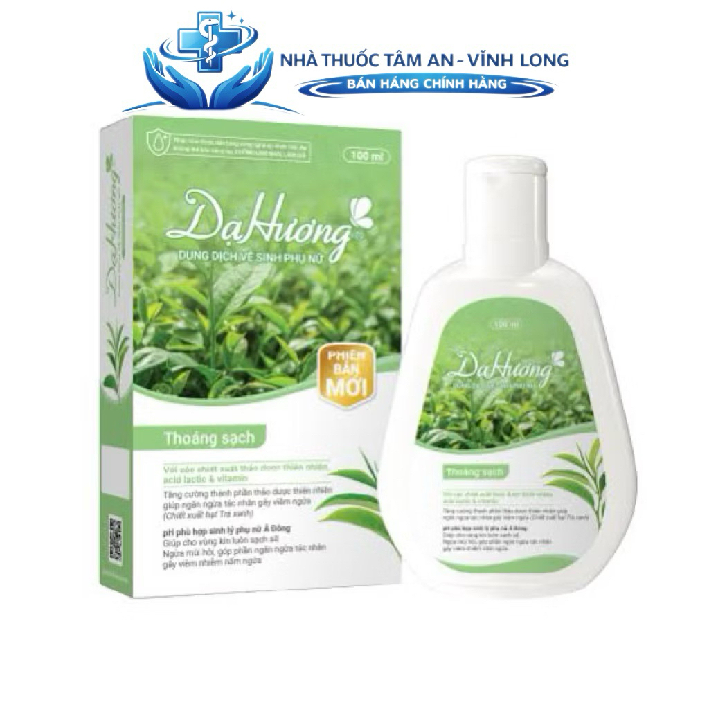 [Che tên sp] Dung dịch vệ sinh phụ nữ Dạ Hương Trà Xanh (chai 100ml)- Dạ Hương Thoáng Sạch