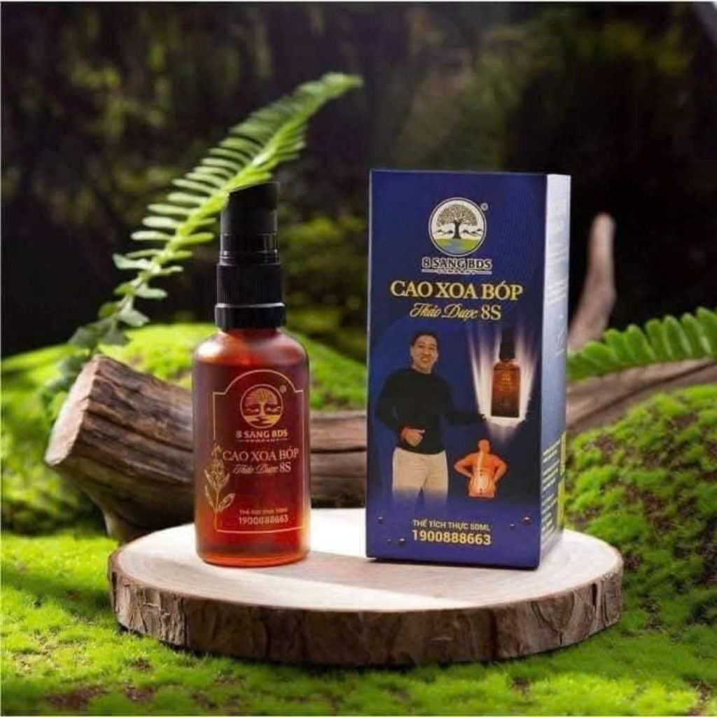 2 Chai Cao Xoa Bóp Thảo Dược 8 sang giảm Đau Nhức Xương Khớp