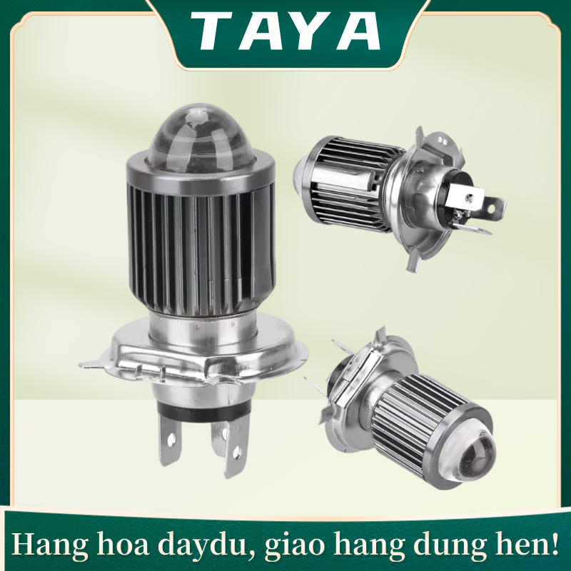 Đèn Pha LED H4 Bi cầu sáng 2 ĐÈN PHA BI CẦU MINI A1 CHÂN H4 2 MÀU SÁNG COS SÁNG VÀNG PHA SÁNG TRẮNG 