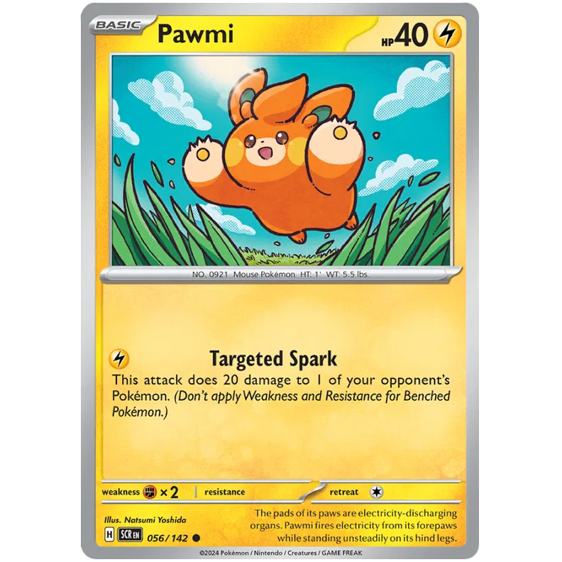 SRC - Pokemon TCG - Pawmi - Common - 056/142