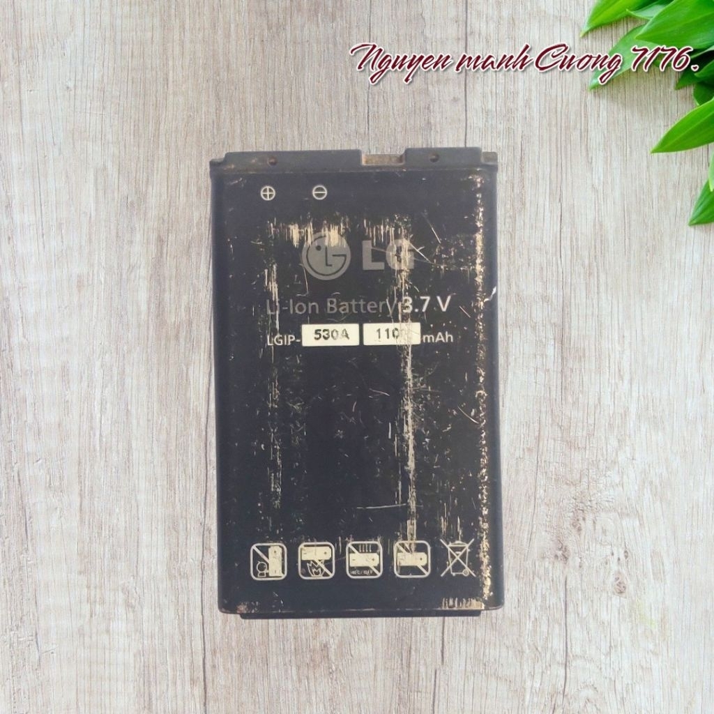Pin LG Versa , Dare , KP100, KP160, KM330 , GP100, KG280 , KU280 (LGIP-530A) Bóc Máy Đã Qua Sử Dụng 