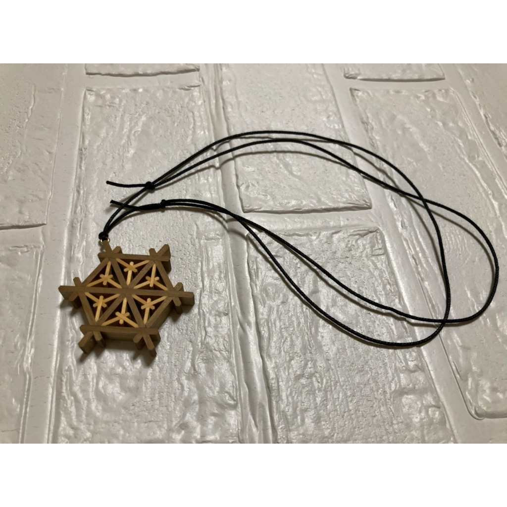 Kumiko Wooden Artwork Keychain Accessory Sculpture Object Japan Tochigi