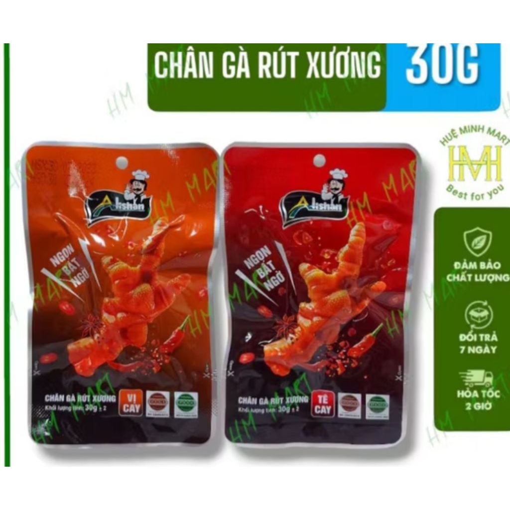 chân gà alishan rút xương, có xương ngon cay