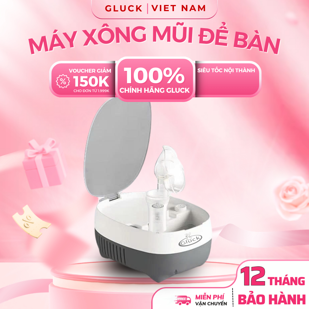 Máy xông khí dung để bàn Gluck VP-C2A Tạo Sương Mịn Hỗ Trợ Hô Hấp Gia Đình