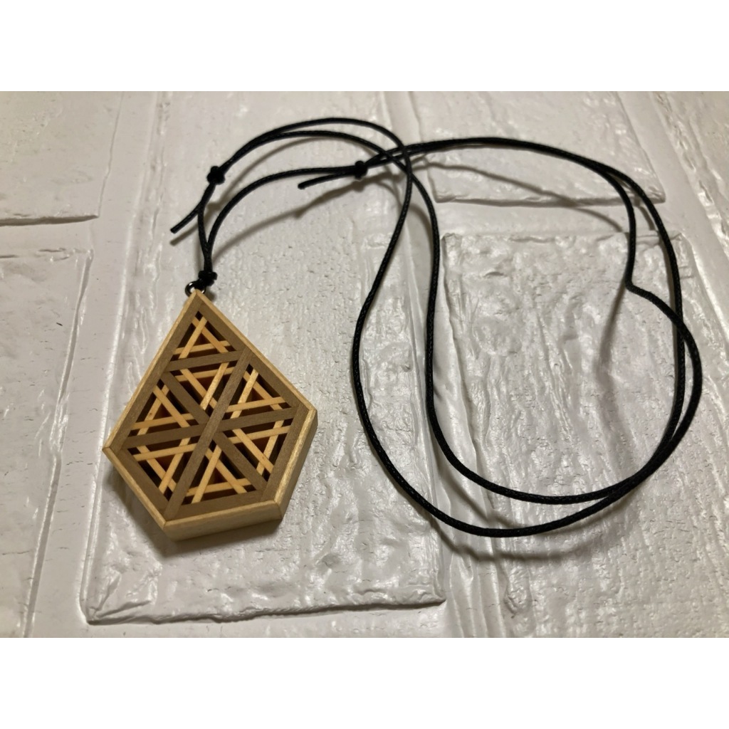 Kumiko Wooden Artwork Keychain Accessory Sculpture Object Japan Tochigi