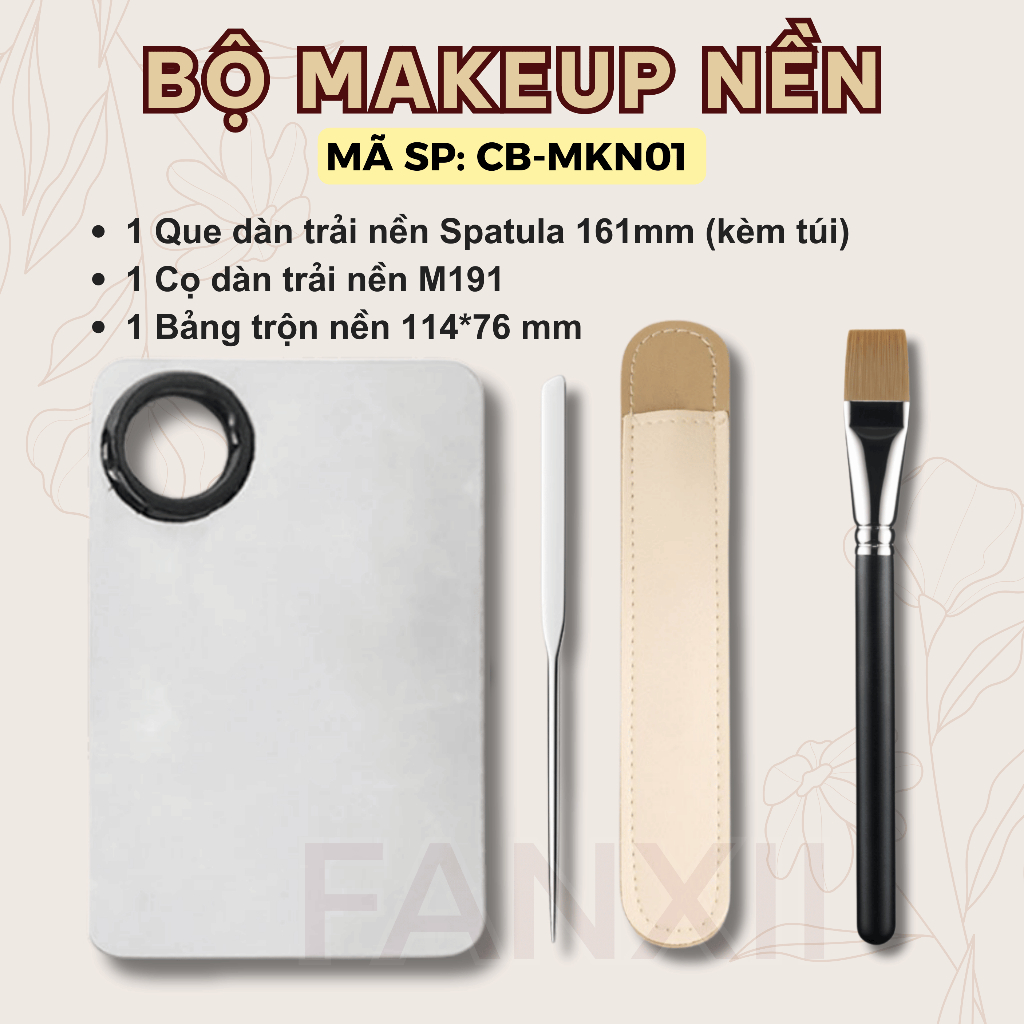 [BSL] Khay Pha Màu Trang Điểm Khay Trộn Nền Màu Mắt Son - size mini đeo ngón tay DD20 - Fanny Dou Qu