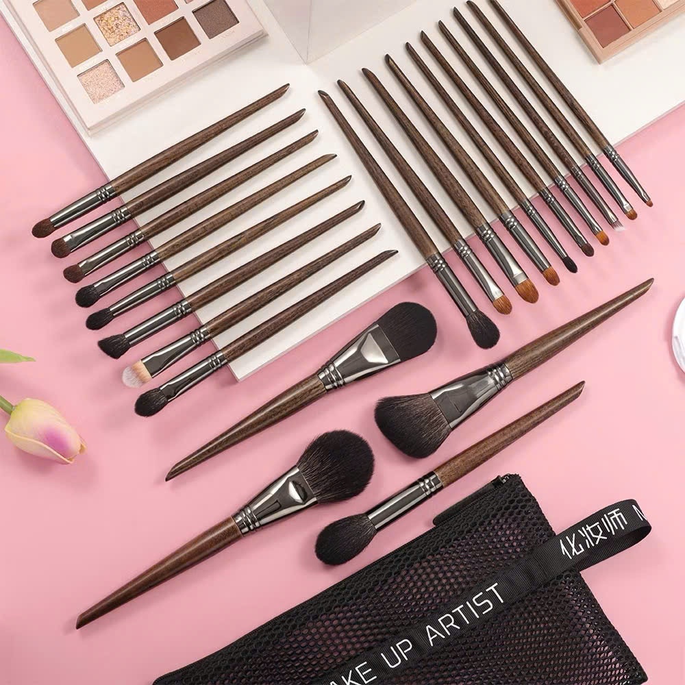 【OVW】 Bộ Cọ 22 Cây, Lông Thú Và Cán Gỗ ,Cho Trang Điểm Chuyên Nghiệp Và Cá Nhân  4.9  5k đánh giá