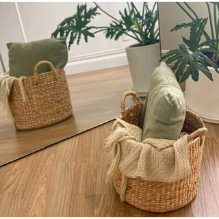 Giỏ lục bình đựng các loại vật dụng, trang trí nhà cửa, giỏ đựng đồ đa năng, giỏ quần áo, giỏ cói, decor, đựng sách vở