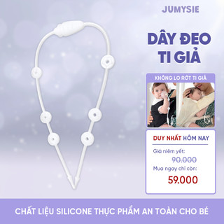 Dây Đeo Đồ Dùng Cho Bé Màu Trắng Jumysie Chất Liệu Silicone Không BPA An Toàn Cho Bé