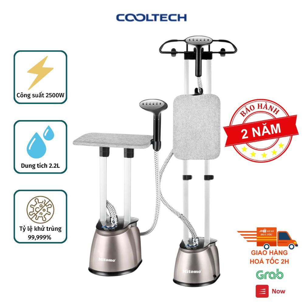 Bàn là hơi nước đứng Mitomo GC-899 Max công suất 2500W, hàng chính hãng bảo hành 3 năm