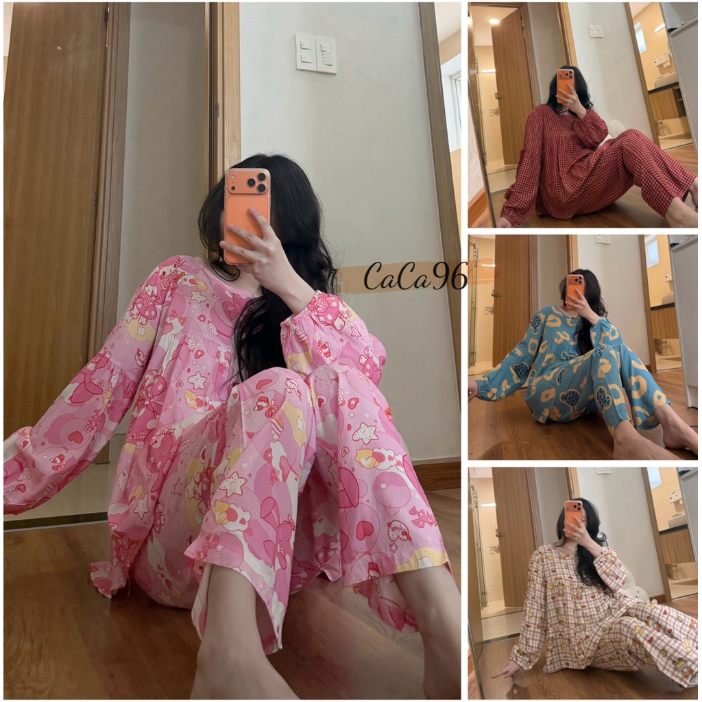 Đồ bộ tole nữ bộ lanh mặc nhà VNXK F21 babydoll tiểu thư phom rông 2024,siêu xinh mềm mỏng nhẹ.