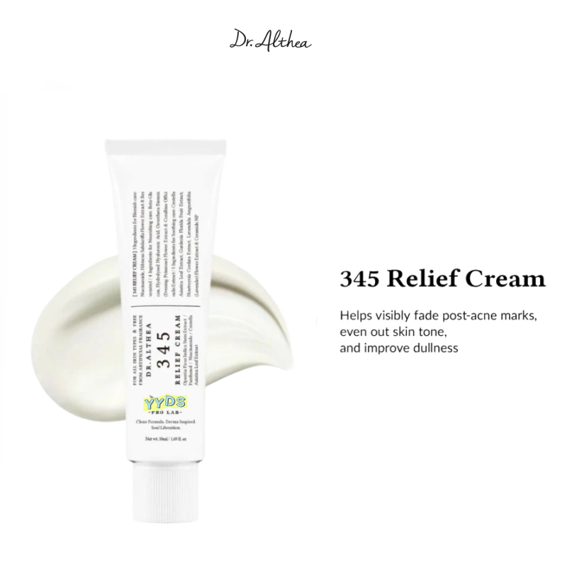 Dr.Althea 345 Relief Cream 50ml| Facial Moisturizer, Soothing, Hydrating