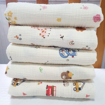 2 mét vải muslin cao cấp 2 lớp TILO 100% cotton may khăn tắm, khăn sữa cho bé, mềm mịn, thấm hút tốt