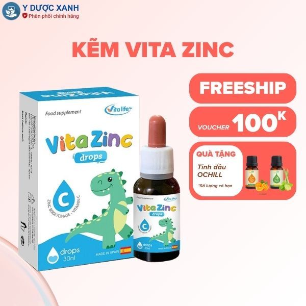 Mua [ Chính Hãng] VITA ZINC Drop  30ml, bổ sung kẽm, tăng đề kháng, ăn ngon miệng cho bé