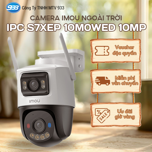 Camera iMOU Cruiser Dual 2 – 10MP, 2 Mắt Quan Sát Toàn Diện, Xoay 360°, Chuẩn IP66, Báo Động 110dB