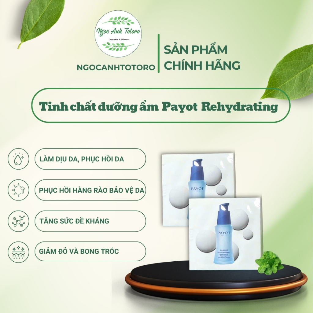 Serum Payot Source Adaptogen Rehydrating Sample Tinh Chất Cấp Ẩm Chuyên Sâu