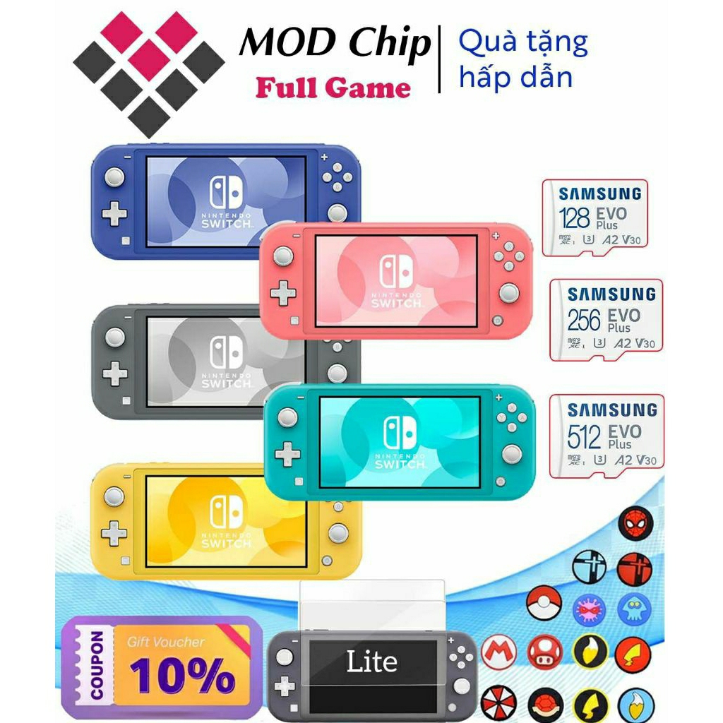 Nintendo Switch Lite Hack chơi Full game Chính hãng Nhật