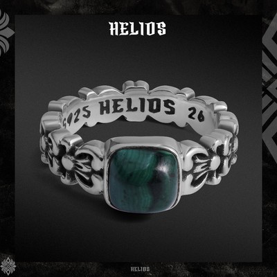 Nhẫn bạc nam HeliSilver.vn S925 Sunpact Helios Black Silver Vlt
