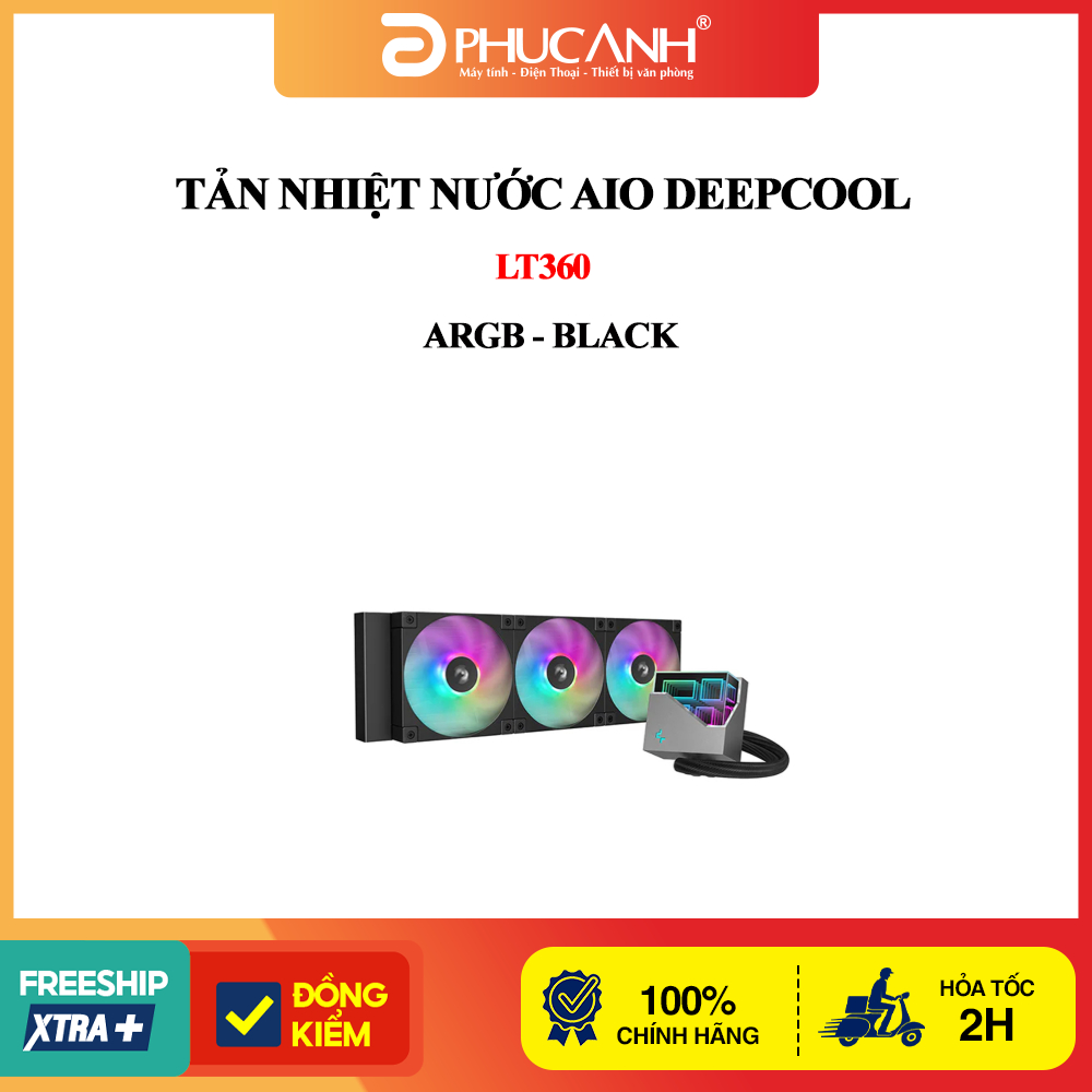 Tản nhiệt nước AIO Deepcool LT360 ARGB - Black
